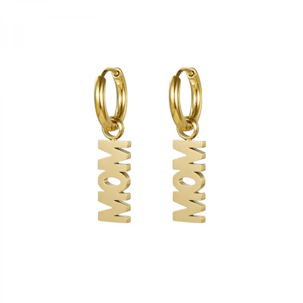 MOM/WOW Earrings Gold BUD TO ROSE