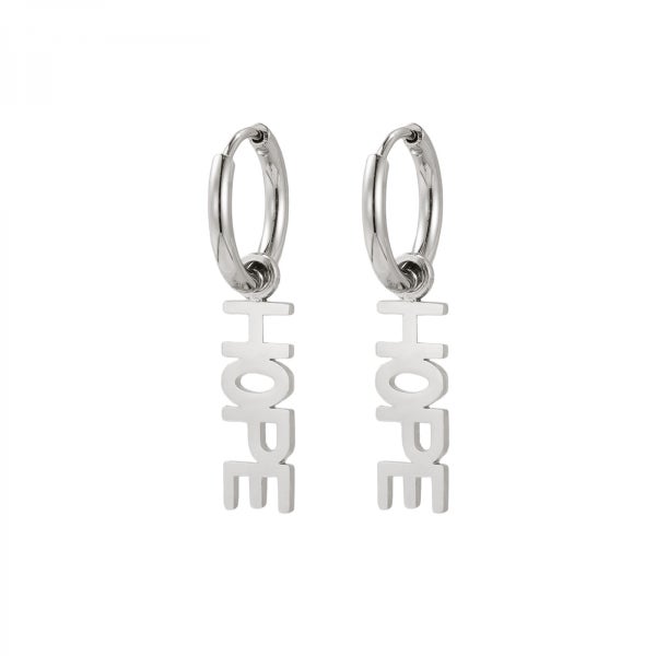 Hope Earrings Silver BUD TO ROSE