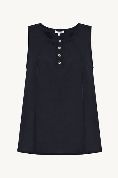 Roselina Top Dark Navy Claire Woman
