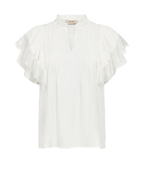 Wea Flowish blouse Ecru Mos Mosh