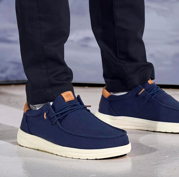Miesten Paul canvas Navy Blazer Hey Dude