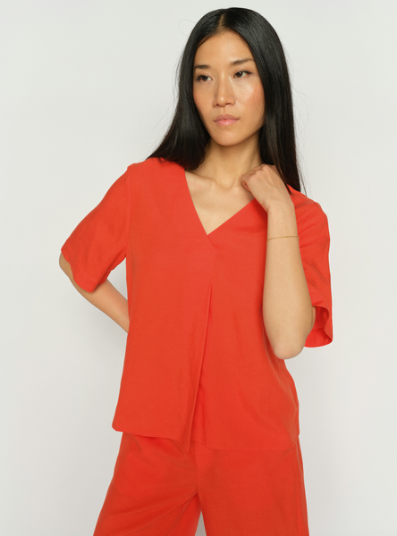 Raina Alexis Blouse  Spicy Orange Mos Mosh