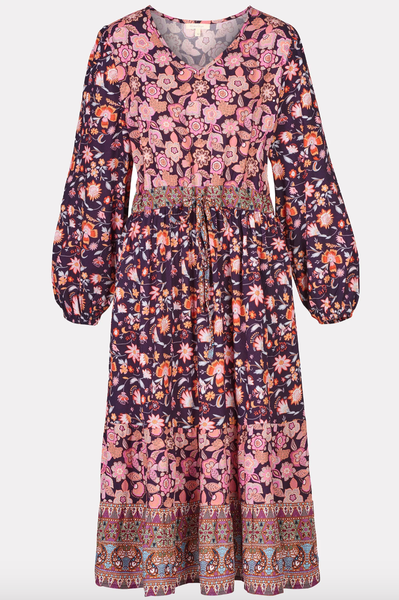 Dress Ibie woven long sleeve Himalaya