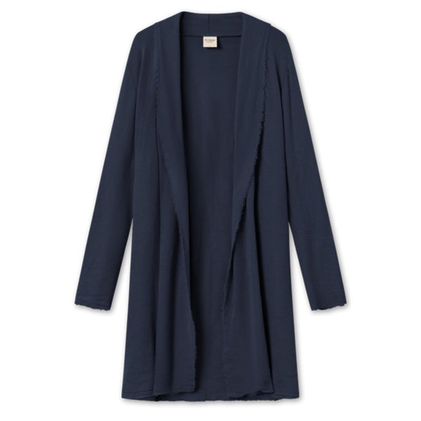 Long Cardigan Midnight Blue Melange 8003 By Basics